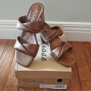 Matisse Carmella Brown/Tan Sandals Pump Heels